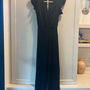 Harper Black V-Neck Jumpsuit